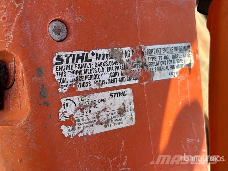 Stihl TS400 Cut-Off Saw Altri componenti