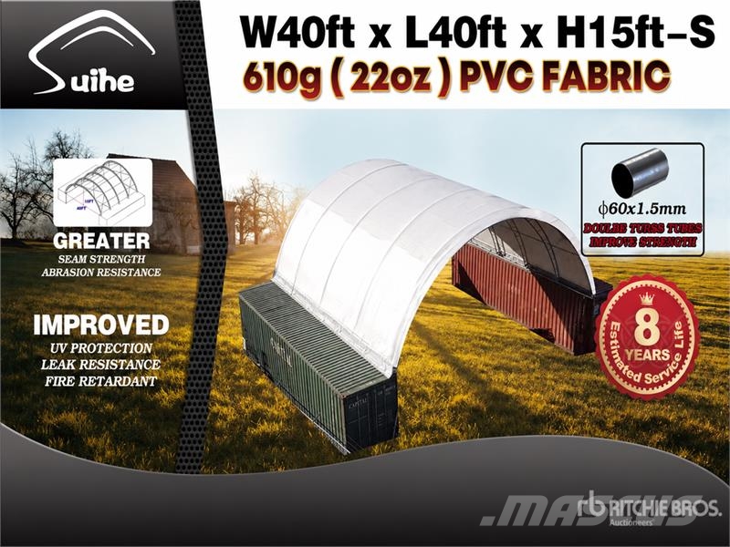 Suihe C404015S-610gPVC 40 ft x 40 ft x 15 ft Container S Otros