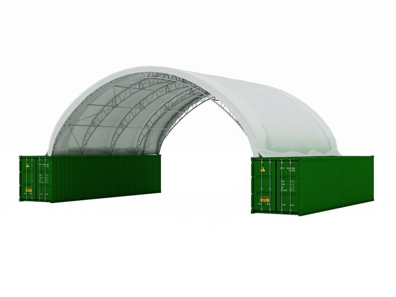 Suihe C504017DR-610gPVC 50 ft x 40 ft x 17 ft Storage Bu Otros