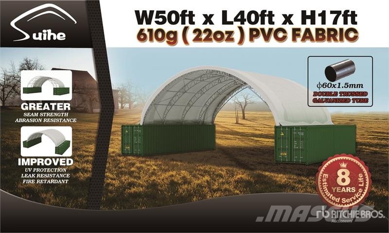 Suihe C504017DR-610gPVC 50 ft x 40 ft x 17 ft Container  건설 장비 - 기타