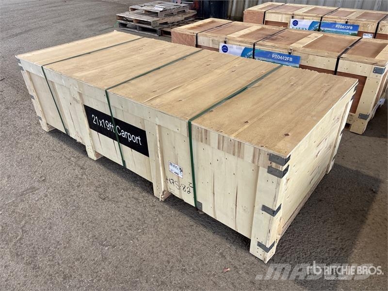 Suihe GS2119 Double Garage Metal Shed (Unused) Steel frame buildings