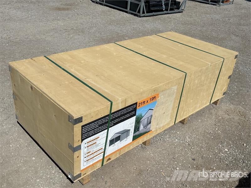 Suihe GS2119 Double Garage Metal Shed (Unused) Edificación de acero