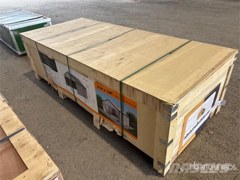 Suihe GS2119 Double Garage Metal Shed (Unused) Steel frame buildings