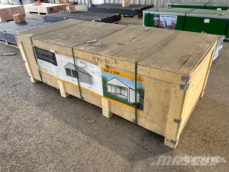 Suihe GS2322 Double Garage Metal Shed (Unused) Steel frame buildings
