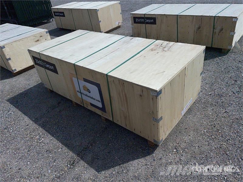Suihe GS2322 Double Garage Metal Shed (Unused) Edificación de acero