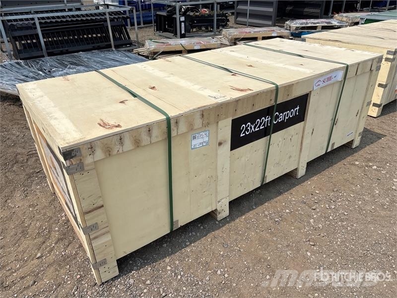 Suihe GS2322 Double Garage Metal Shed (Unused) Edificación de acero