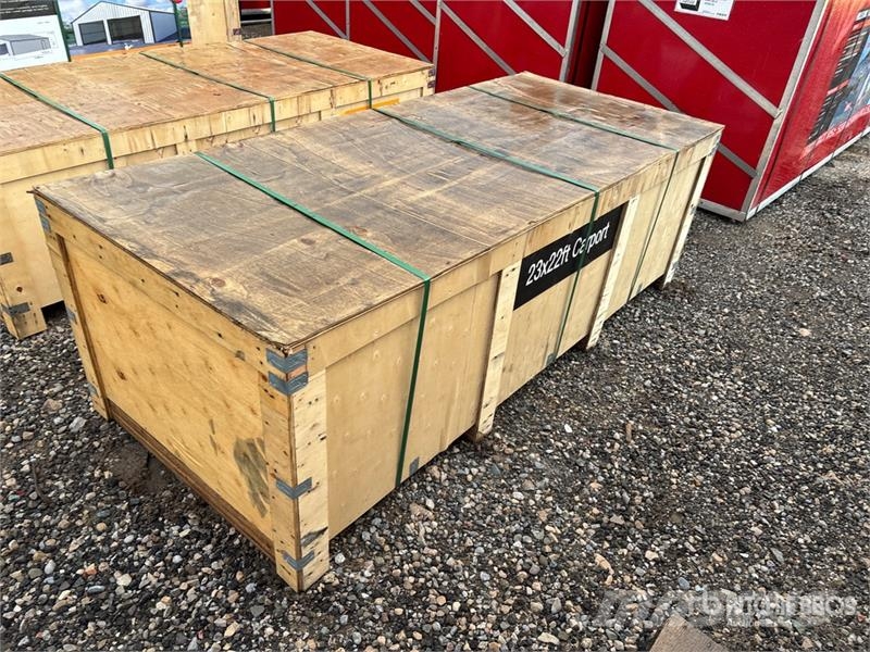 Suihe GS2322 Double Garage Metal Shed (Unused) Telai in acciaio