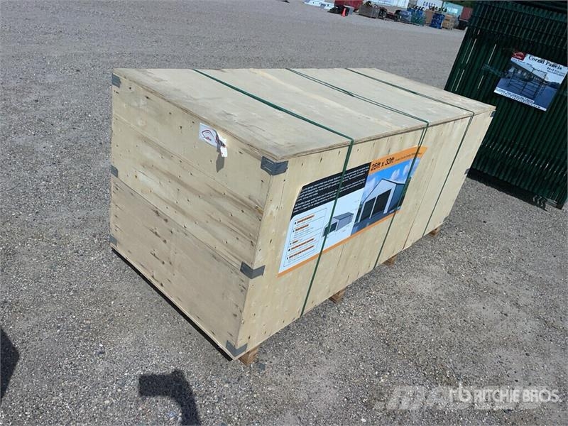 Suihe GS2533 Double Garage Metal Shed (Unused) Edificación de acero