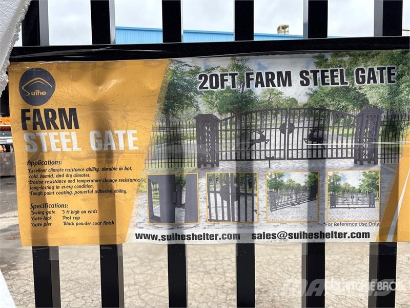 Suihe NFG-20FGP-D02 20 ft Wrought Iron Bi-Parting Drivew Otra maquinaria agrícola