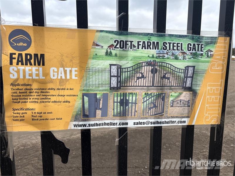 Suihe NFG-20FGP-E02 20 ft Wrought Iron Bi-Parting Drivew Otra maquinaria agrícola