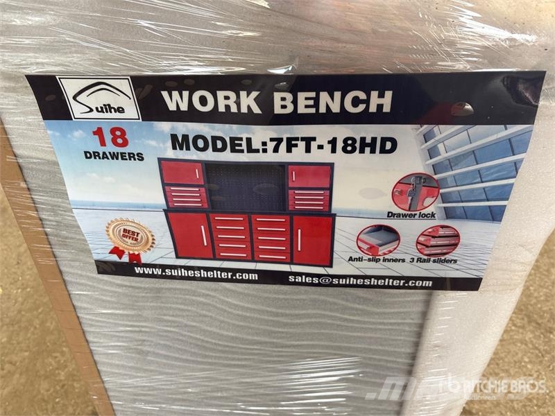 Suihe NWB-H18DR-7 7 ft 18-Drawer Workbench (Unused) Övriga
