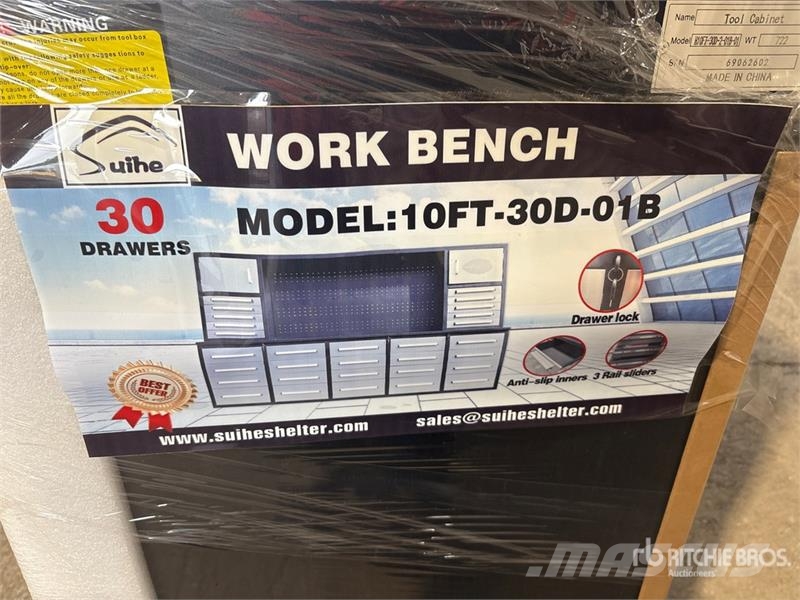 Suihe NWB-H30DS-10 10 ft 30-Drawer Workbench (Unused) Övriga