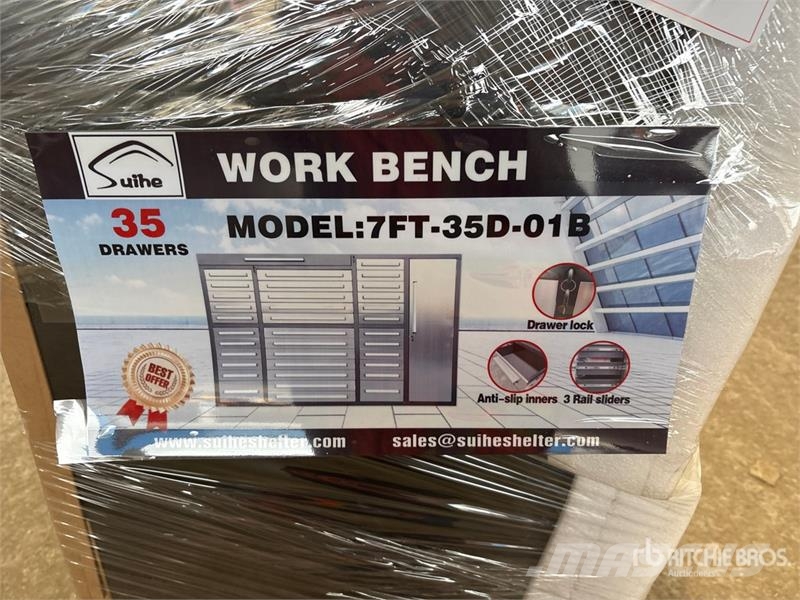 Suihe NWB-H35DS-7 7 ft 35-Drawer Tool Cabinet (Unused) Construção - Outros