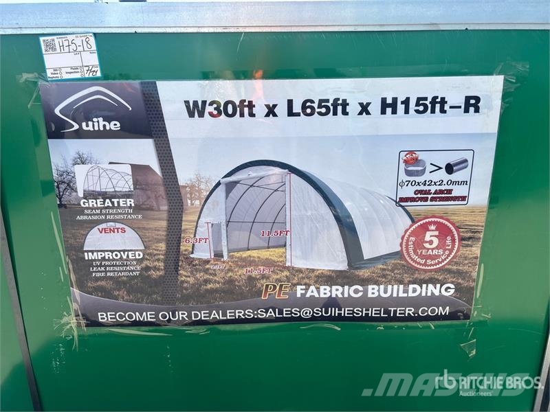 Suihe S306515R-300gPE 30 ft x 65 ft Storage Building (Un Edificación de acero