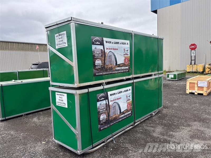 Suihe S408020R-300gPE 40 ft x 80 ft x 20 ft Storage Buil Edificación de acero