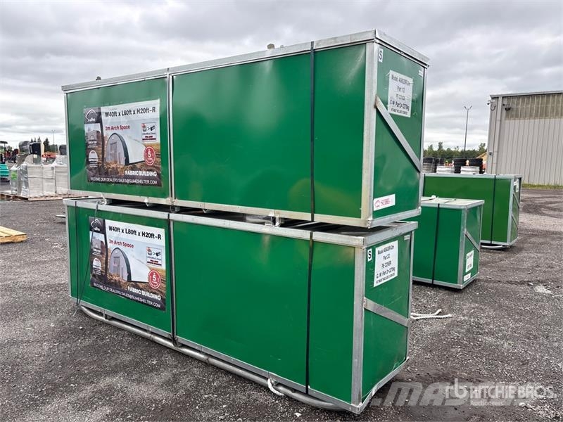 Suihe S408020R-300gPE 40 ft x 80 ft x 20 ft Storage Buil Edificación de acero