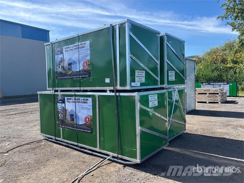 Suihe S5010023DP-750gPVC 100 ft x 50 ft x 23 ft Storage  Edificación de acero