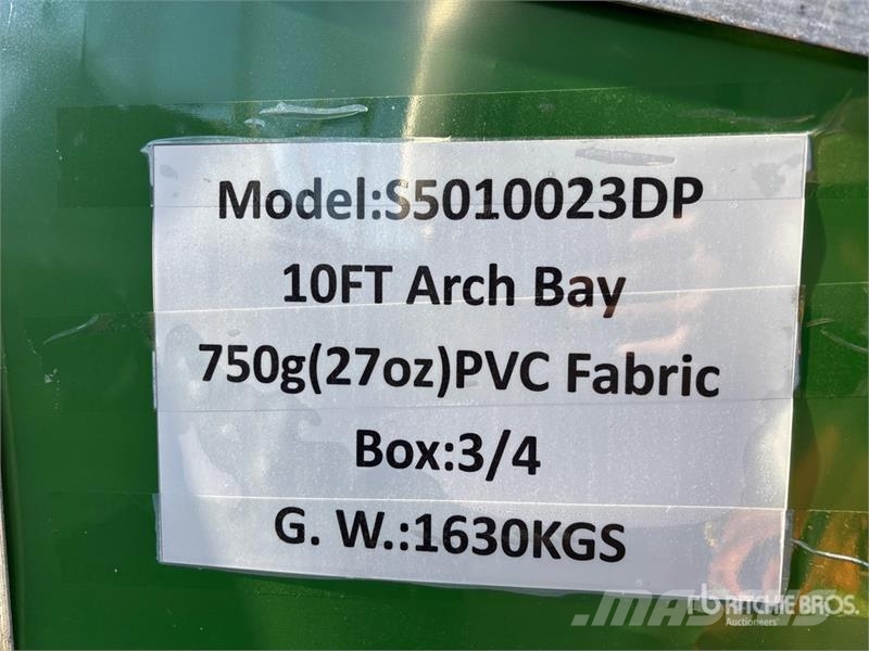 Suihe S5010023DP-750gPVC 100 ft x 50 ft x 23 ft Storage Jeklene gradbene konstrukcije