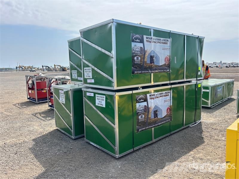 Suihe S5010023DP-750gPVC 100 ft x 50 ft x 23 ft Storage  Edificación de acero