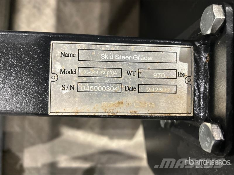 Suihe SSABG 72 in Adjustable Box Skid Steer Grader (Unus Other components