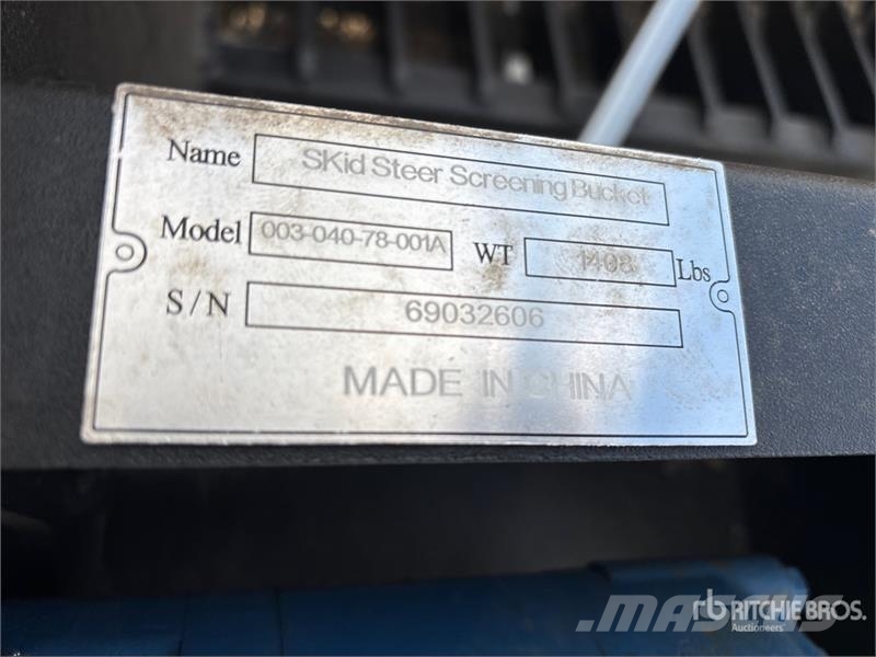 Suihe SSB-S 78 in Skid Steer Screening Bucket (Unused) Пресяващи кофи
