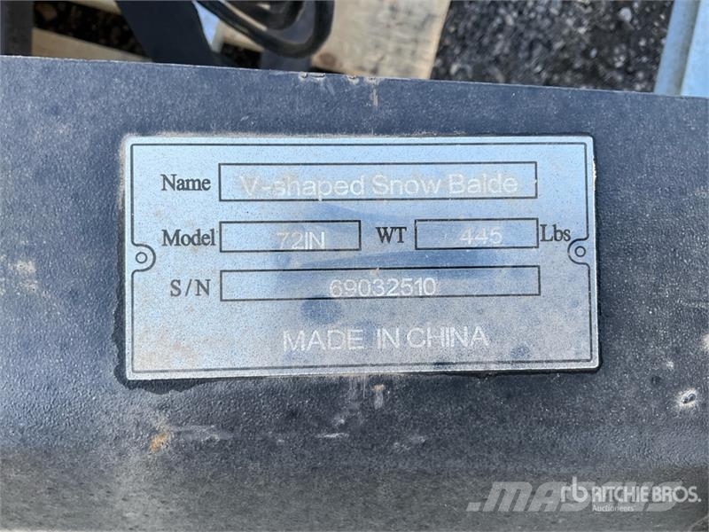 Suihe SSD-V blade Skid Steer Snow Blade (Unused) Lemiesze i pługi śnieżne