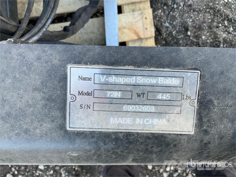 Suihe SSD-V blade Skid Steer Snow Blade (Unused) Lemiesze i pługi śnieżne