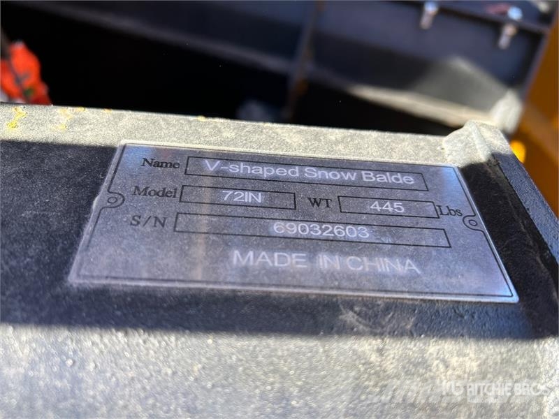 Suihe SSD-V blade Skid Steer Snow Blade (Unused) Láminas y cuñas quitanieves