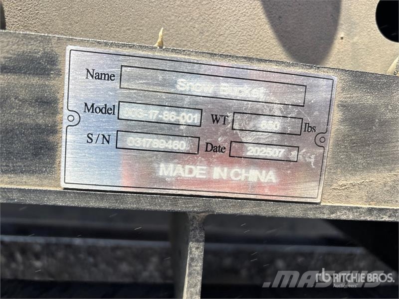 Suihe SSD-YS86 86 in Angle Skid Steer Dozer (Unused) Lâminas