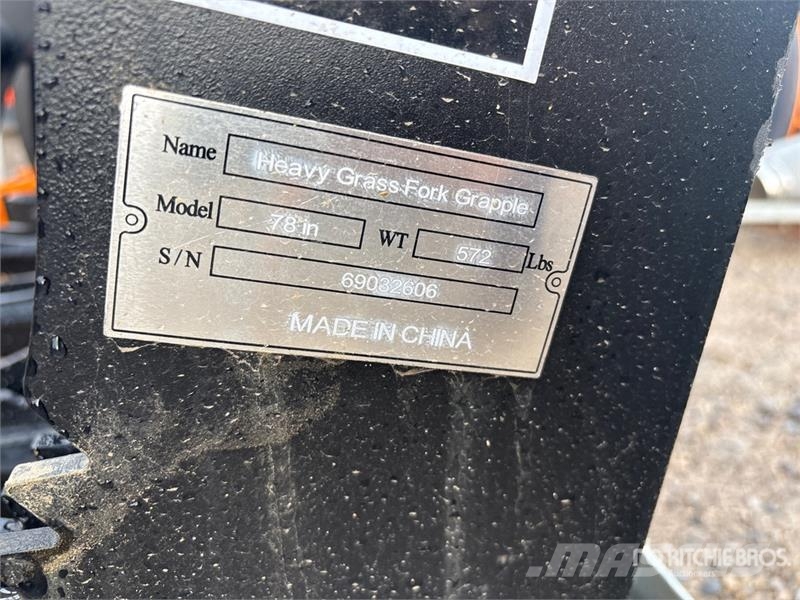 Suihe SSR-78 78 in Skid Steer Root Rake (Unused) Ancinhos e espalhadores de feno