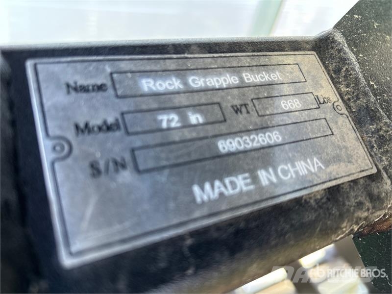 Suihe SSRGB-72 72 in Skeleton Skid Steer Grapple Bucket  グラップル