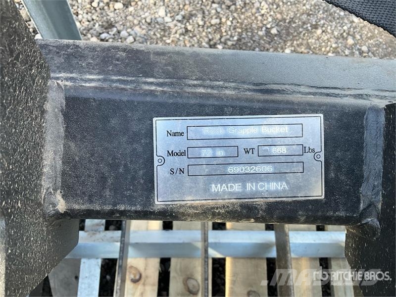 Suihe SSRGB-72 72 in Skeleton Skid Steer Grapple Bucket  Greifer