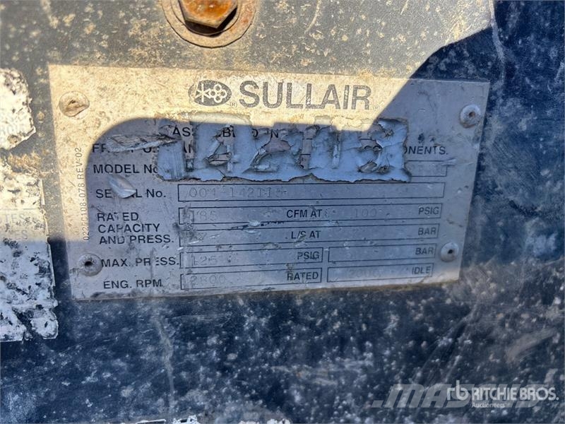 Sullair 110DPQ 185 cfm Skid-Mounted Air Compressor (Inoper Компресори
