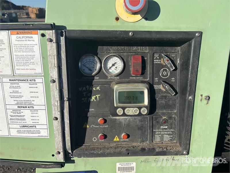 Sullair 375H JD3 LRC 375 cfm Mobile Air Compressor Kompresorji