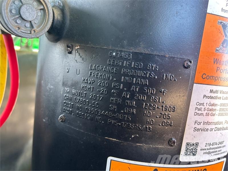 Sullivan DC185PDZSB Mobile Air Compressor Kompressorit