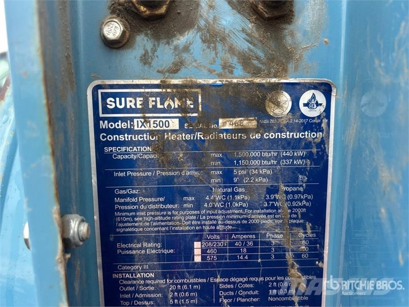  Sure Flame IX1500 Kühl- und Heizsysteme