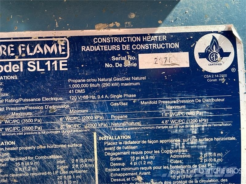  Sure Flame SL11E Kühl- und Heizsysteme