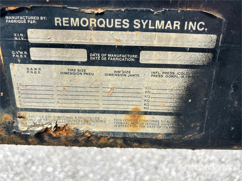  Sylma 12T8R 25 ft T/A Equipment Trailer Biltransporter henger