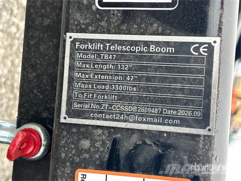 TB47 132 in 3300 lbs Forklift Telescopic Boom Ostala oprema i komponente