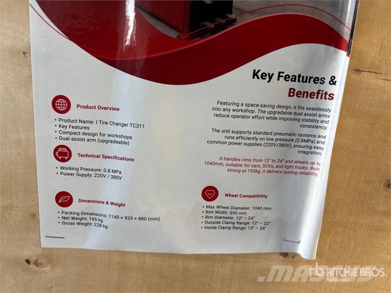  TC-RED Tire Changer (Unused) Other