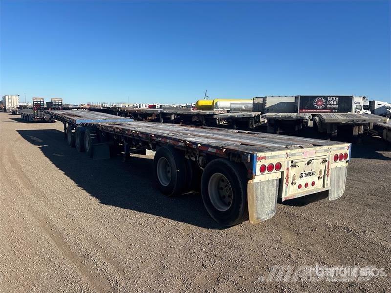 Temisko 28 ft Tri/A B-Train Lead Flatbed Trailer Прицепы-платформы/боковая разгрузка