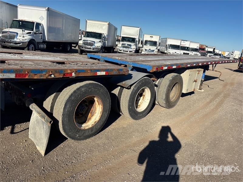 Temisko 28 ft Tri/A B-Train Lead Flatbed Trailer Прицепы-платформы/боковая разгрузка