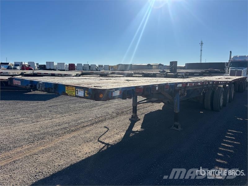 Temisko 28 ft Tri/A B-Train Lead Flatbed Trailer Прицепы-платформы/боковая разгрузка
