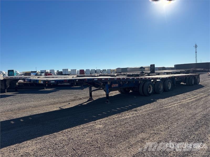 Temisko 28 ft Tri/A B-Train Lead Flatbed Trailer Прицепы-платформы/боковая разгрузка