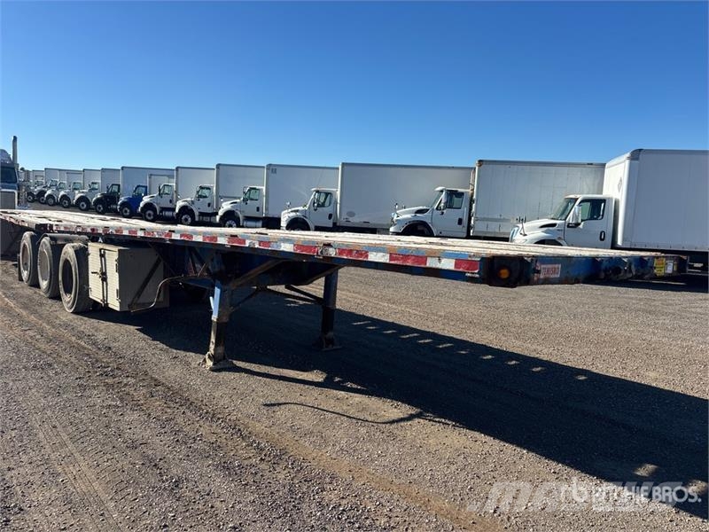 Temisko 28 ft Tri/A B-Train Lead Flatbed Trailer Прицепы-платформы/боковая разгрузка