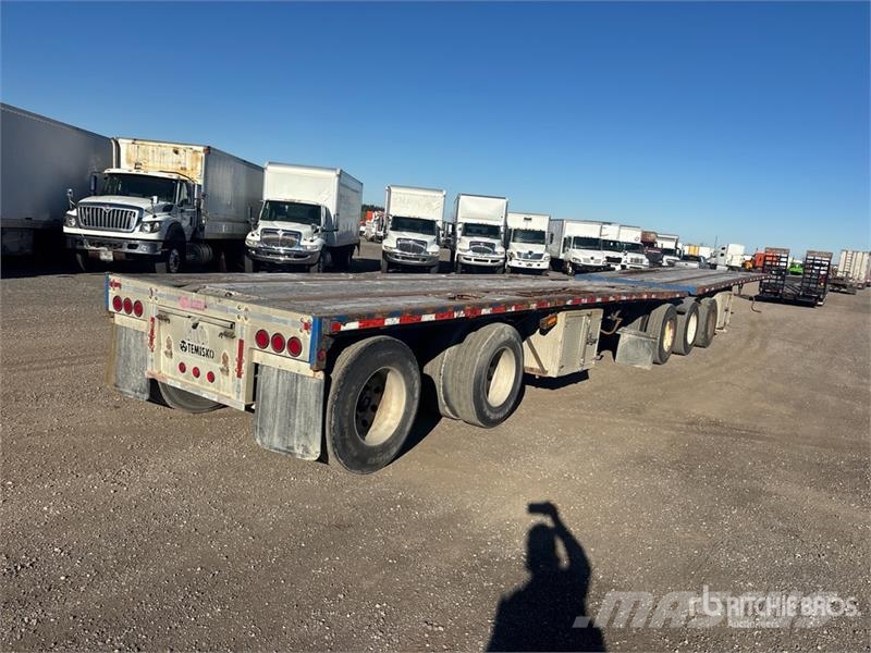 Temisko 28 ft Tri/A Super B-Train Lead Flatbed Tra Причепи-платформи/бокове розвантаження