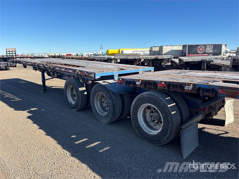 Temisko 28 ft Tri/A Super B-Train Lead Flatbed Tra Причепи-платформи/бокове розвантаження