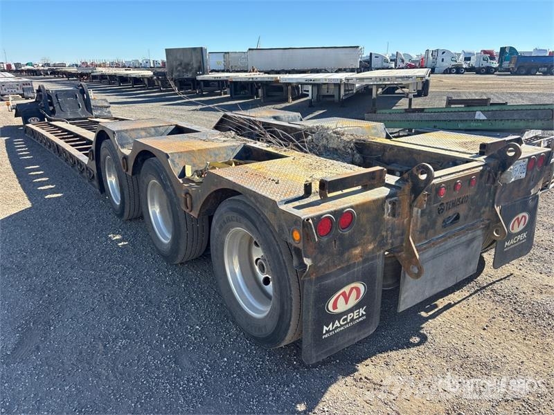 Temisko Tri/A Removable Gooseneck Lowboy Trailer Mažų aukščių krautuvai