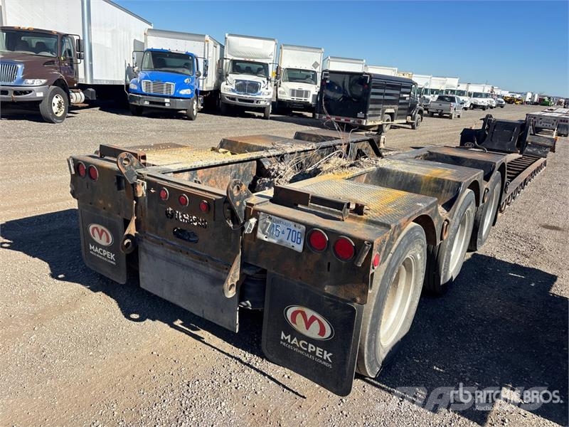 Temisko Tri/A Removable Gooseneck Lowboy Trailer Mažų aukščių krautuvai