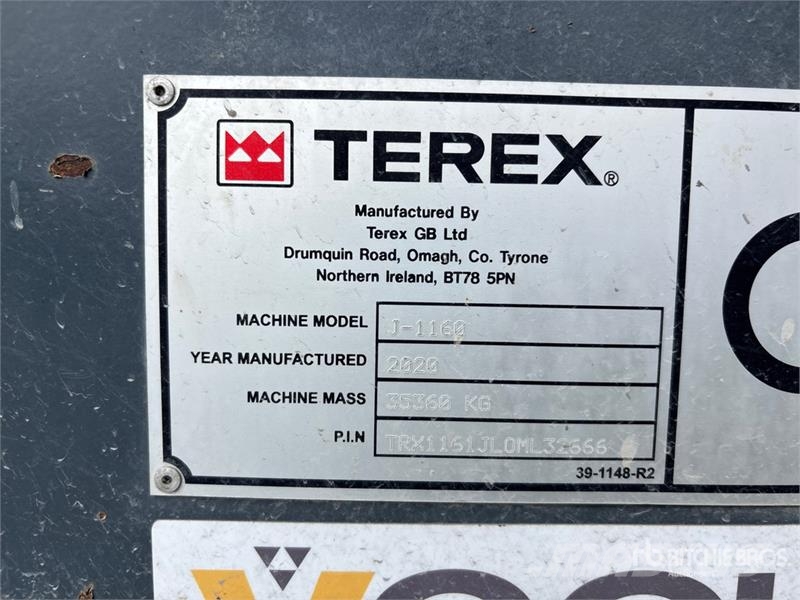 Terex J-1160 Tracked Jaw Crushing Plant Aggregate plants